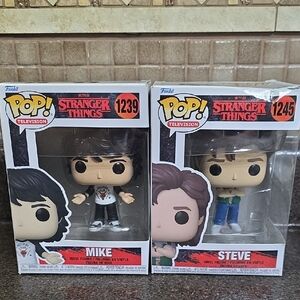 Funko Pop Stranger Things Mike and Steve Vinyl Figures